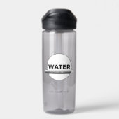 Zonne-energie waterfles quote | Aangepaste naam (Achterkant)