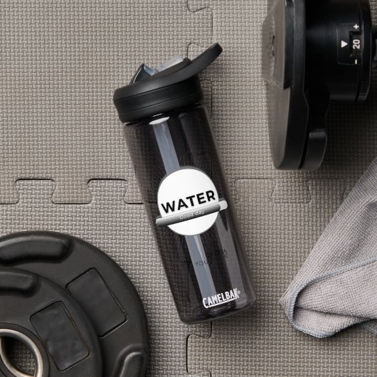 Zonne-energie waterfles quote | Aangepaste naam (Sportschool (Gedraaid) )