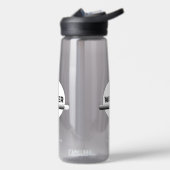 Zonne-energie waterfles quote | Aangepaste naam (Links)