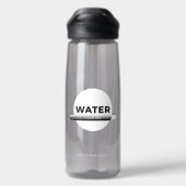 Zonne-energie waterfles quote | Aangepaste naam (Achterkant)