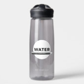 Zonne-energie waterfles quote | Aangepaste naam (Voorkant)