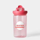 Zonne-energie waterfles quote | Aangepaste naam (Voorkant)
