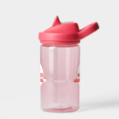 Zonne-energie waterfles quote | Aangepaste naam (Links)