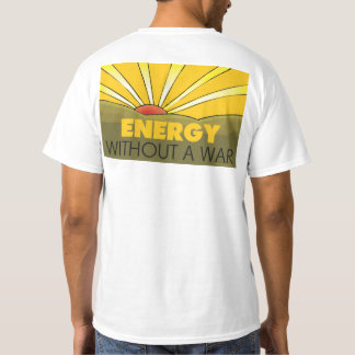 Zonne-energie zonder oorlog, duurzaam milieu t-shirt