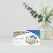 zonne-energiecel-thuissysteem visitekaartje (Staand voorkant)