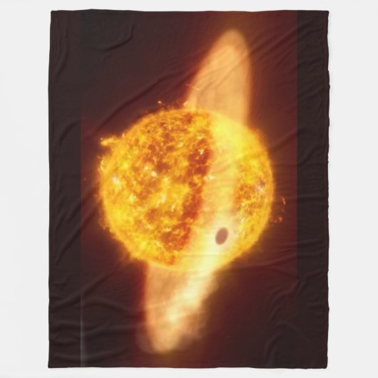 ZONNE-EXPLOSIE FLEECE DEKEN (Voorkant)