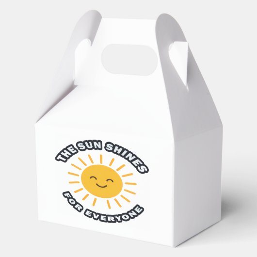 Zonne Favor Doos Bedankdoosjes (Voorkant)