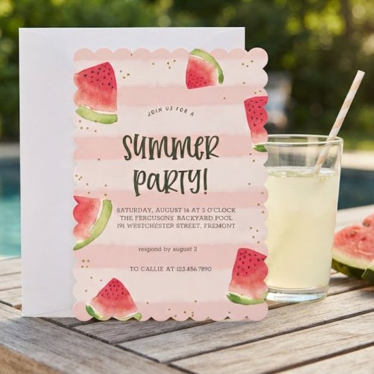 Zonne & Goede Vibes Zomerfeest Uitnodiging