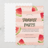 Zonne & Goede Vibes Zomerfeest Uitnodiging (Voorkant / Achterkant)