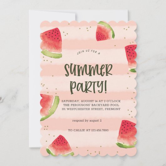 Zonne & Goede Vibes Zomerfeest Uitnodiging (Voorkant)