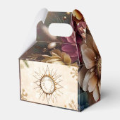 "Zonne gouden elegantie" Bedankdoosjes (Achterkant)