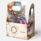 "Zonne gouden elegantie" Bedankdoosjes (Geopend)