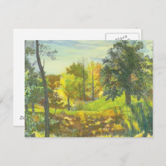 Zonne-herfst Briefkaart (Voorkant / Achterkant)