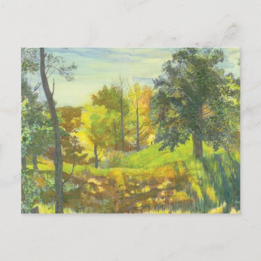 Zonne-herfst Briefkaart (Voorkant)