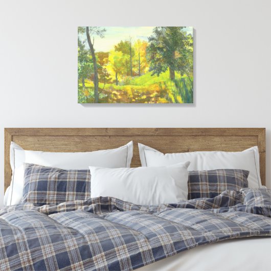 Zonne-herfst Canvas Afdruk (Insitu (Slaapkamer))
