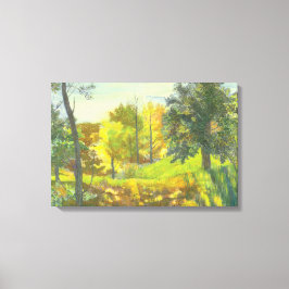 Zonne-herfst Canvas Afdruk