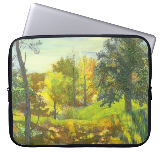 Zonne-herfst Laptop Sleeve (Voorkant)