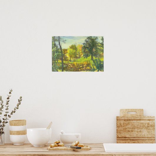 Zonne-herfst Poster (Keuken)