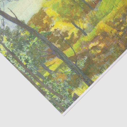 Zonne-herfst Tissuepapier (Detail)