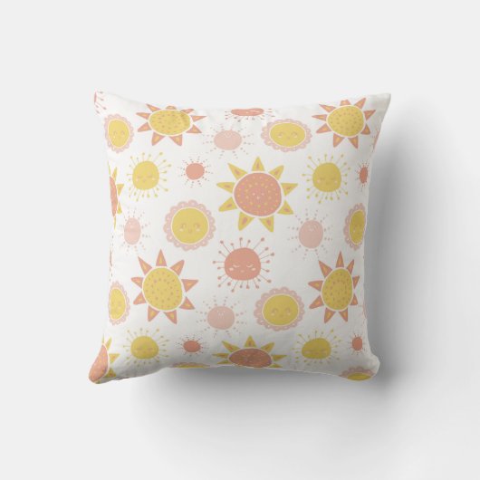 Zonne Kabouter Worpkussen Kussen (Achterkant)