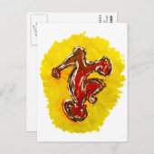 "Zonne-Man" — Briefkaart (Voorkant / Achterkant)