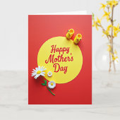 Zonne Moeder Liefde Kaart (Gele Bloem)