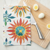 Zonne Motief Theedoek (Quarter Fold)