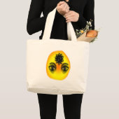 Zonne-ogen Grote Tote Bag (Voorkant (product))