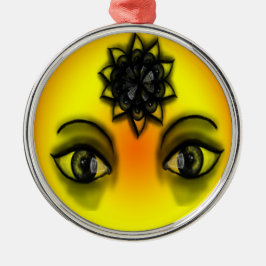 Zonne-ogen Metalen Ornament