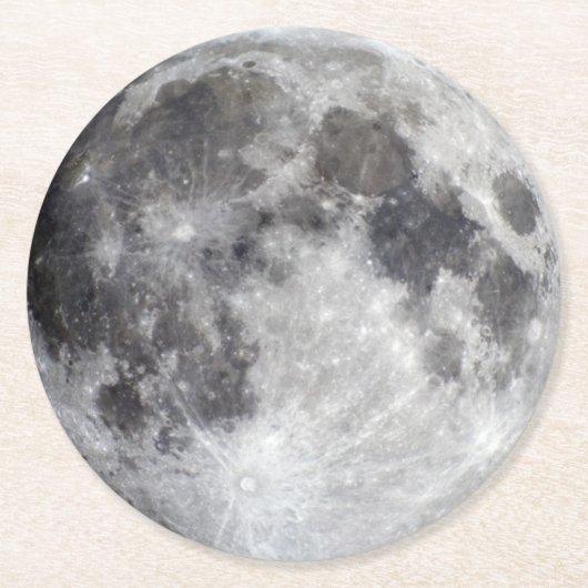 Zonne Onderzetters - Papieren maan 2, set van 6 (Voorkant)