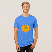 Zonne Praat de Heer Tri-Blend Shirt (Voorkant volledig)