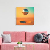 Zonne Reliek Canvas Afdruk (Insitu (Woonkamer))