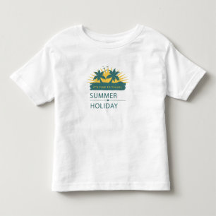 Zonne-retro zomers laptophoesje uit de jaren 70 kinder shirts