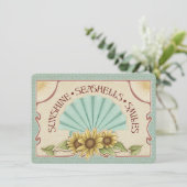 Zonne Schelpen Glimlachen Vintage Vibes (Staand voorkant)