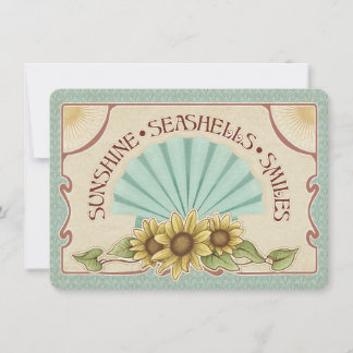 Zonne Schelpen Glimlachen Vintage Vibes