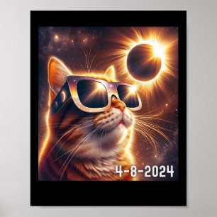 Zonne-Shirt 2024 Eclipse Dragen Gles Poster