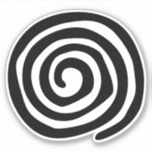 Zonne-spiraal inheemse Amerikaanse stam-rotskunst Sticker (Voorkant)