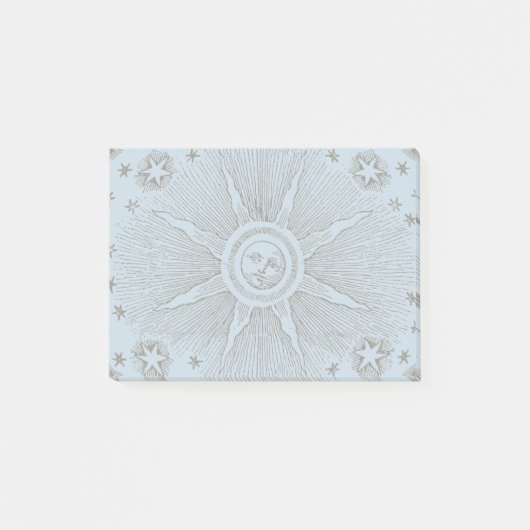 Zonne sterren antieke nachthemel middeleeuwse dier post-it® notes (Voorkant)