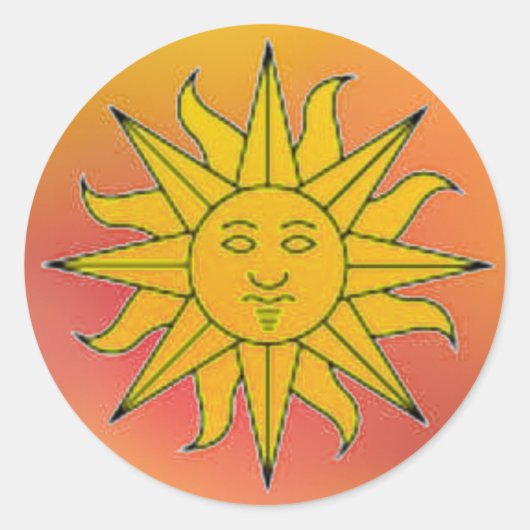 Zonne sticker (Voorkant)