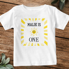 Zonne T-shirt Kinderen 1e Verjaardagsfeestje