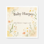 Zonne Tuin Baby Shower Servetten (Voorkant)