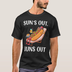 Zonne Uit Broodjes Uit Hete Hond Worst Eter Hotdo T-shirt