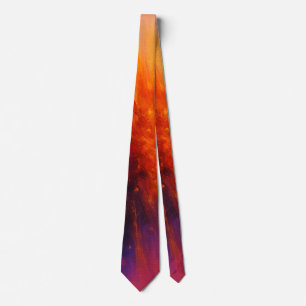 Zonne-uitbarsting - Abstracte Energie-explosie Stropdas