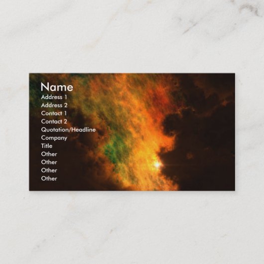 Zonne Uitzicht 17 Visitekaartje (Voorkant)