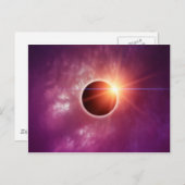 Zonne Verduistering Briefkaart (Voorkant / Achterkant)