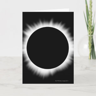 Zonne Verduistering met Corona Kaart