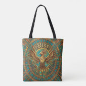 Zonne-vlucht boodschappentas tote bag (Achterkant)
