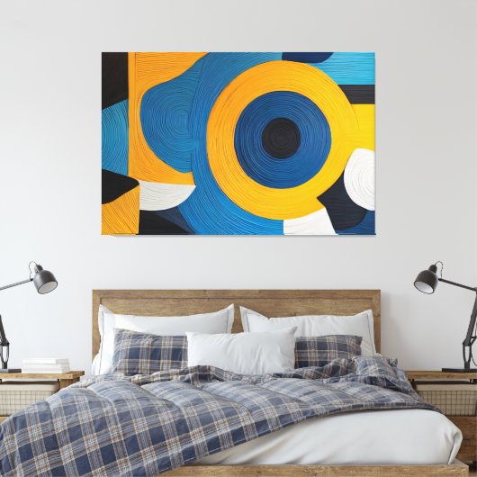 Zonne Vortex Canvas Afdruk (Insitu (Slaapkamer))