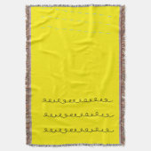 Zonne Vortex - Gele Gooi Deken Murugi Home (Voorkant Verticaal)