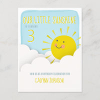 Zonne Wolken Blauwe Lucht Verjaardag